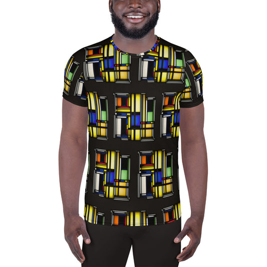 Game On #3 All-Over Print Men's Athletic T-shirt