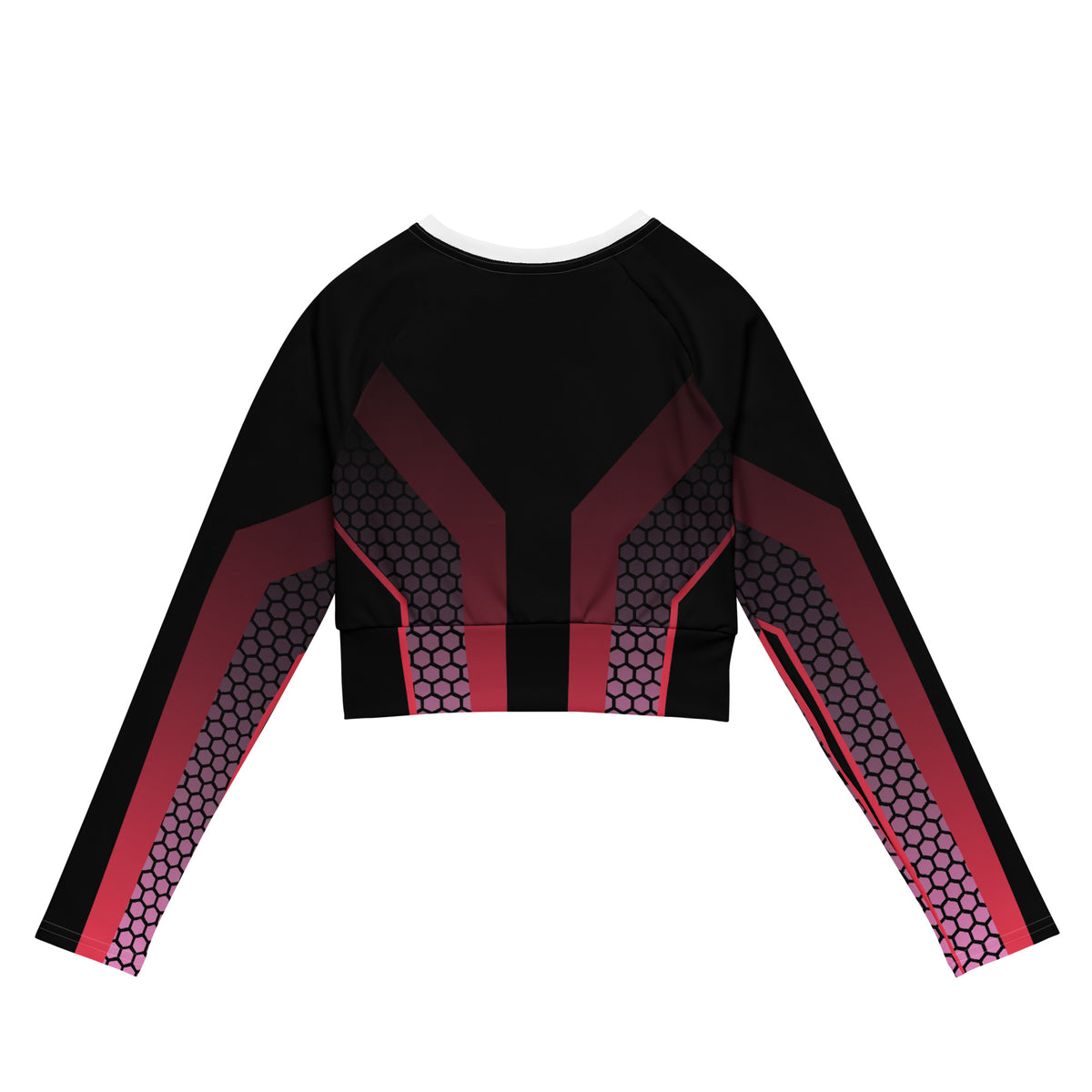 Pretty Gurlz like battle rap Recycled long-sleeve crop top