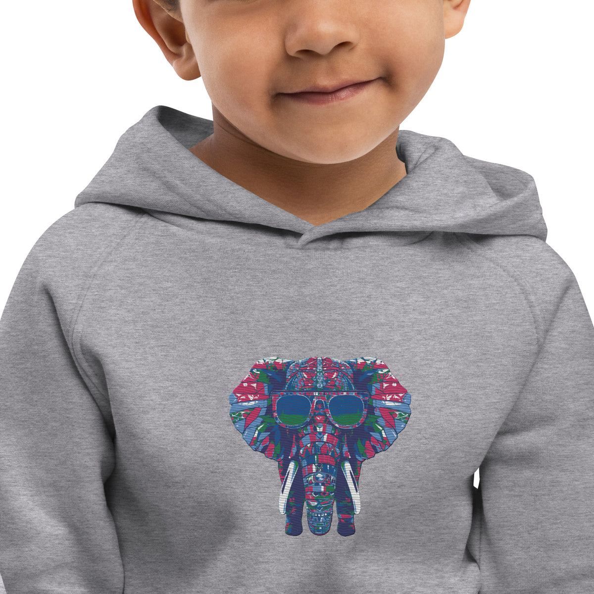 Elephants are Cool Kids eco hoodie