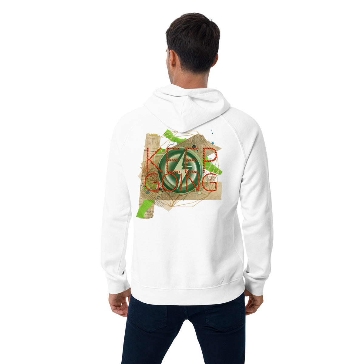 Dominate Everything Unisex eco raglan hoodie