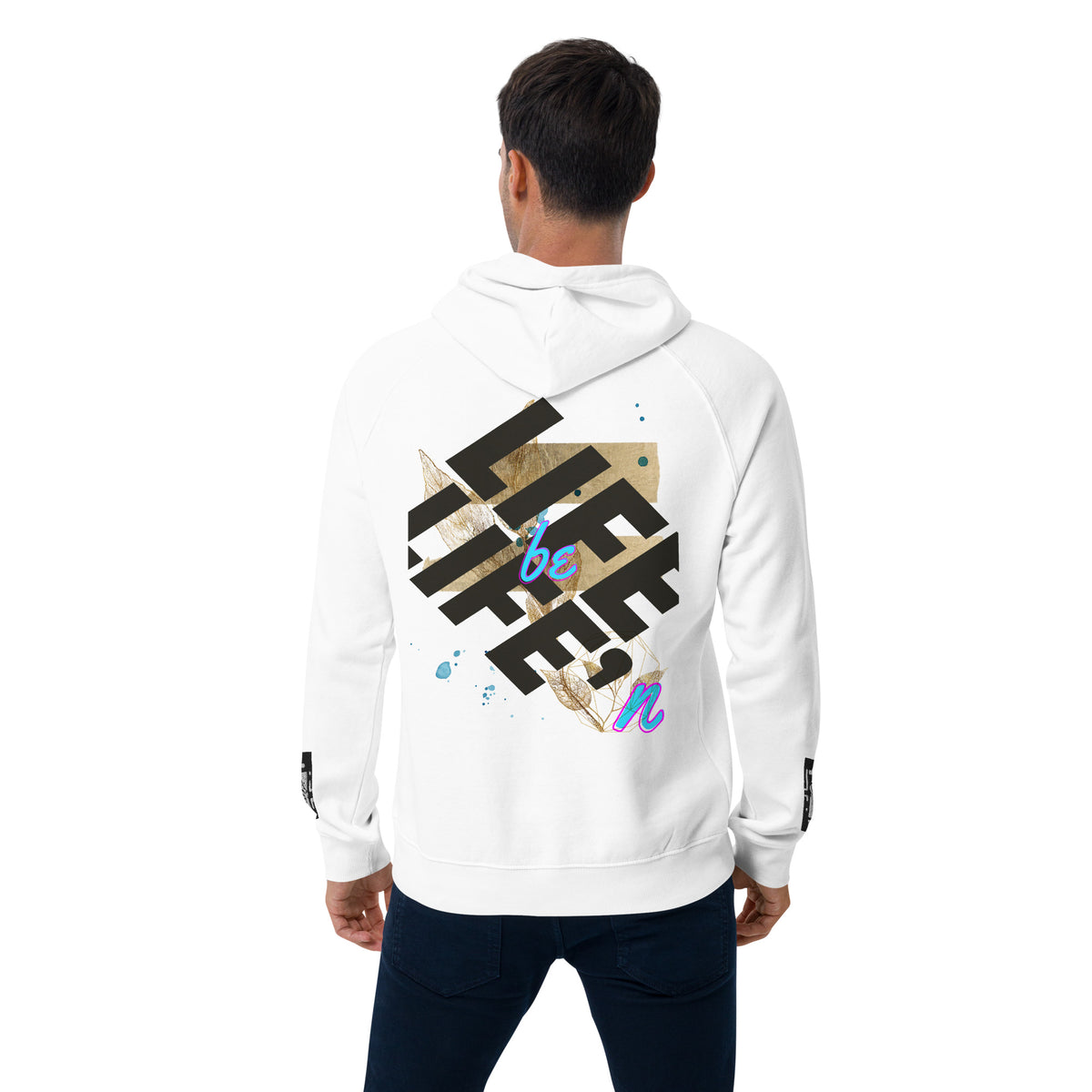 Yep Life be Life’n Unisex eco raglan hoodie