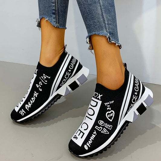 Knitted Socks Shoes Women Breathable Couple Sports Shoes - Commercial Universe Boutique