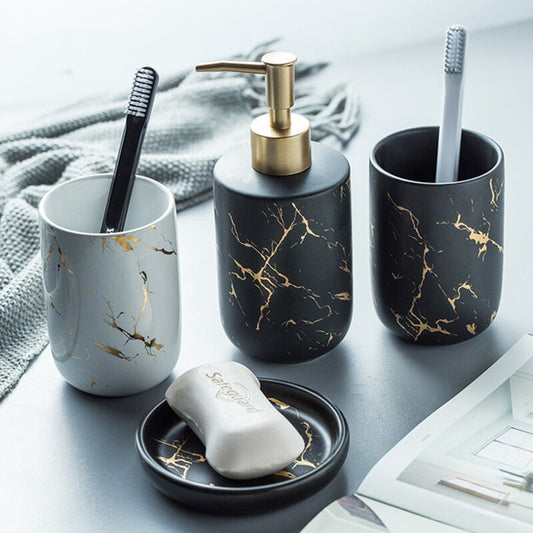 Imitation Marble Bathroom Accessory - Commercial Universe Boutique
