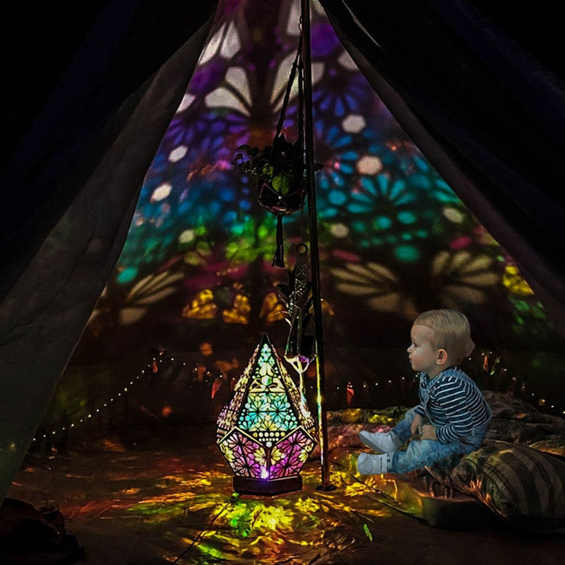 Wooden LED Projection Night Lamp - Commercial Universe Boutique