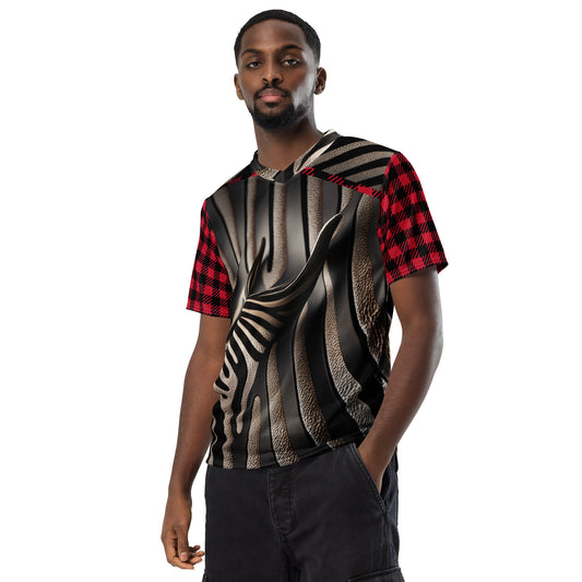 Hyper Stripes Recycled unisex sports jersey
