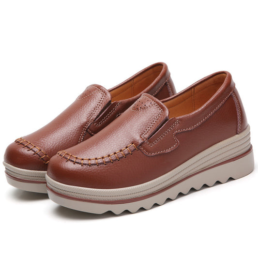 Casual Shoes Women Leather Shoes - Commercial Universe Boutique