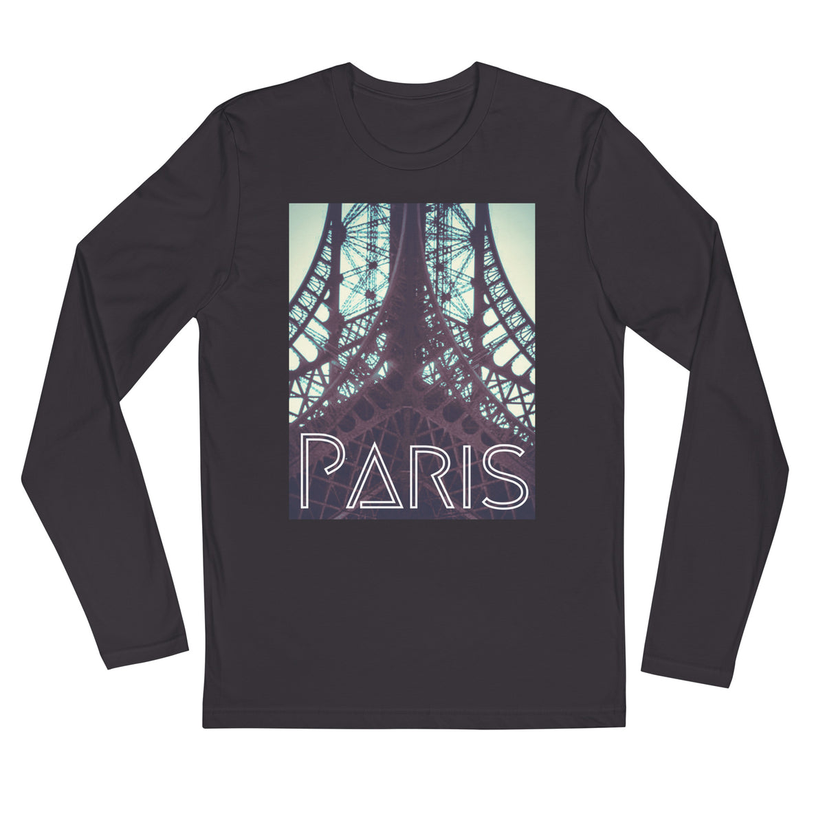 When in Paris Long Sleeve Fitted Crew - Commercial Universe Boutique