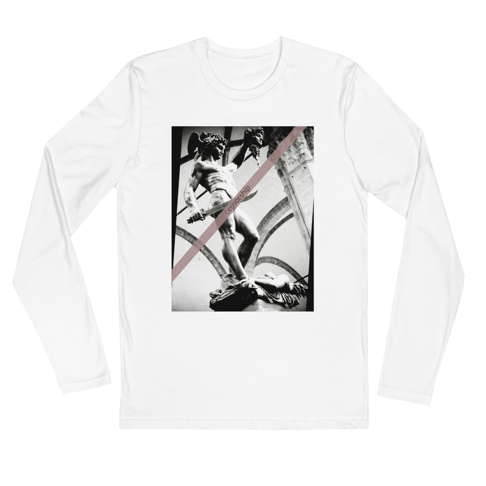 Medusa Melee Long Sleeve Fitted Crew - Commercial Universe Boutique