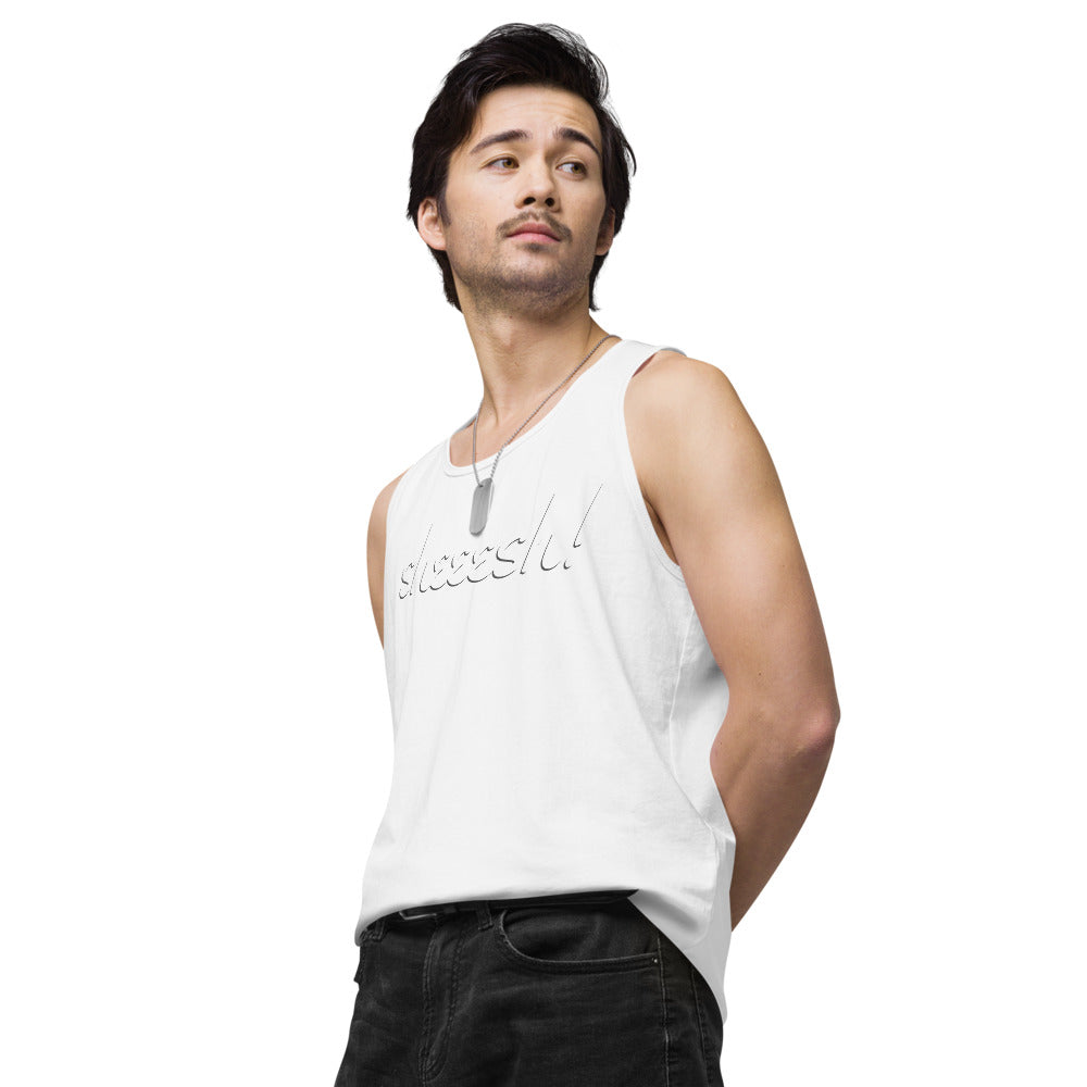 Sheeesh Men’s premium tank top - Commercial Universe Boutique