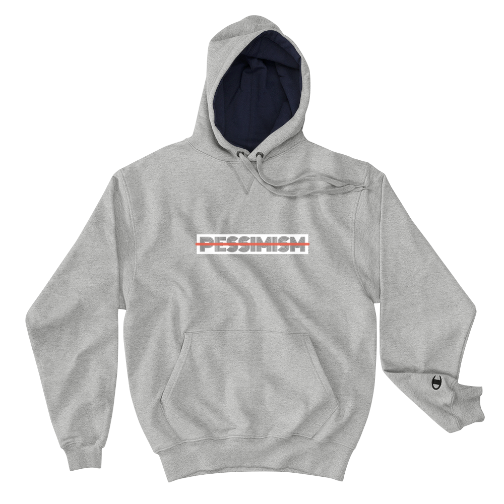 Pessimism Unplugged Champion Hoodie - Commercial Universe