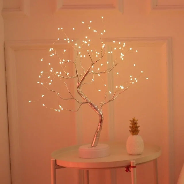 LED Copper Wire Night Light Tree Fairy Lights Home Decoration