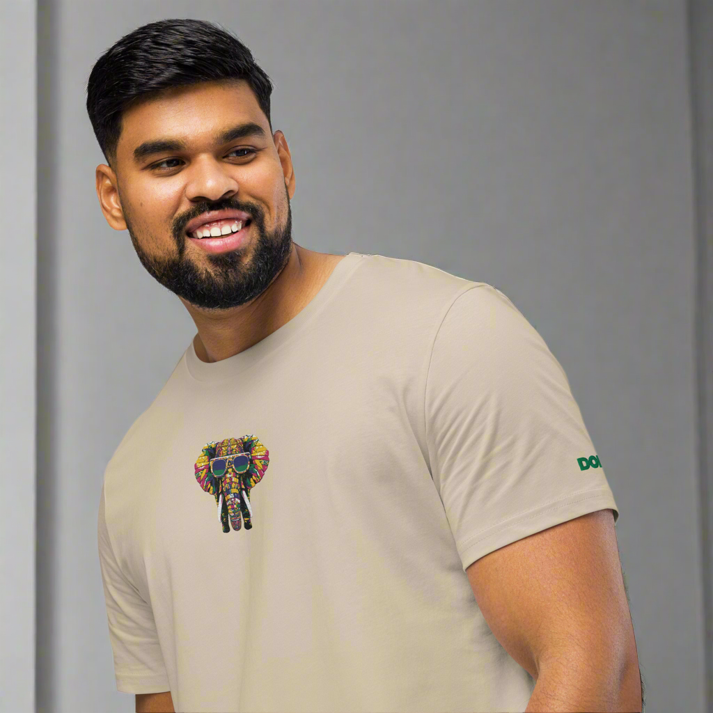 Dolo Elephant Unisex organic mid-light t-shirt