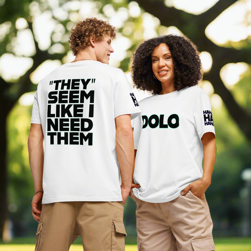 DOLO quotes Unisex organic ribbed neck t-shirt