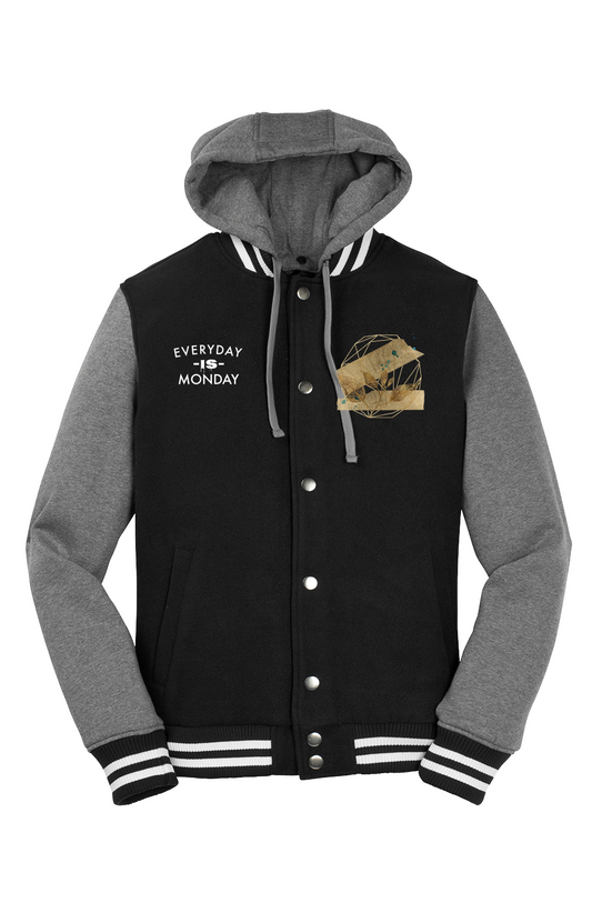EVERDAY is Monday Insulated Letterman Jacket