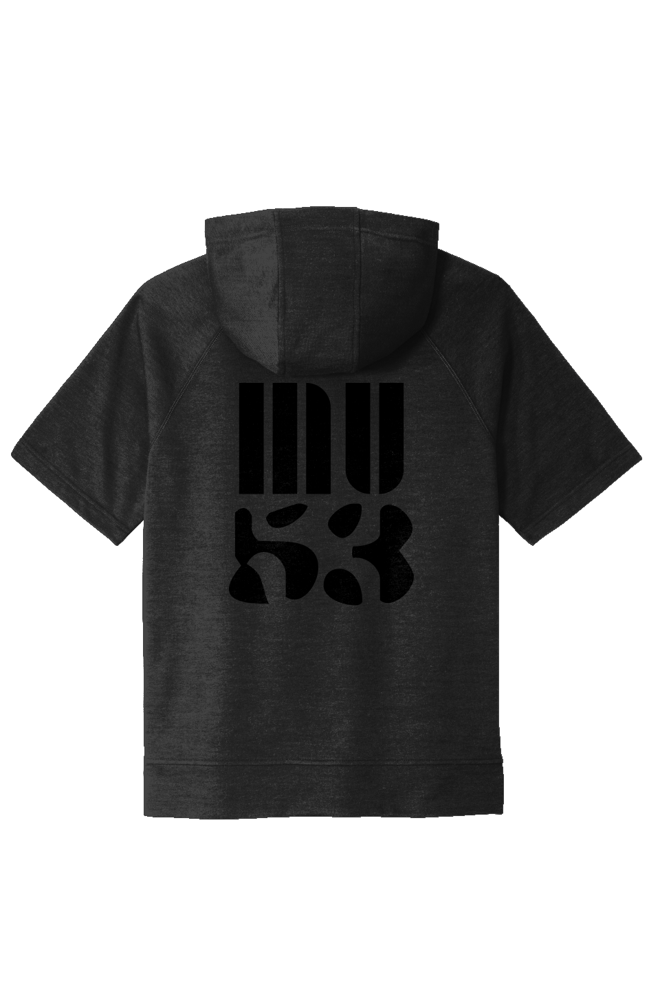 MU53 Onyx Tri-Blend Fleece  S/S Hooded Pullover