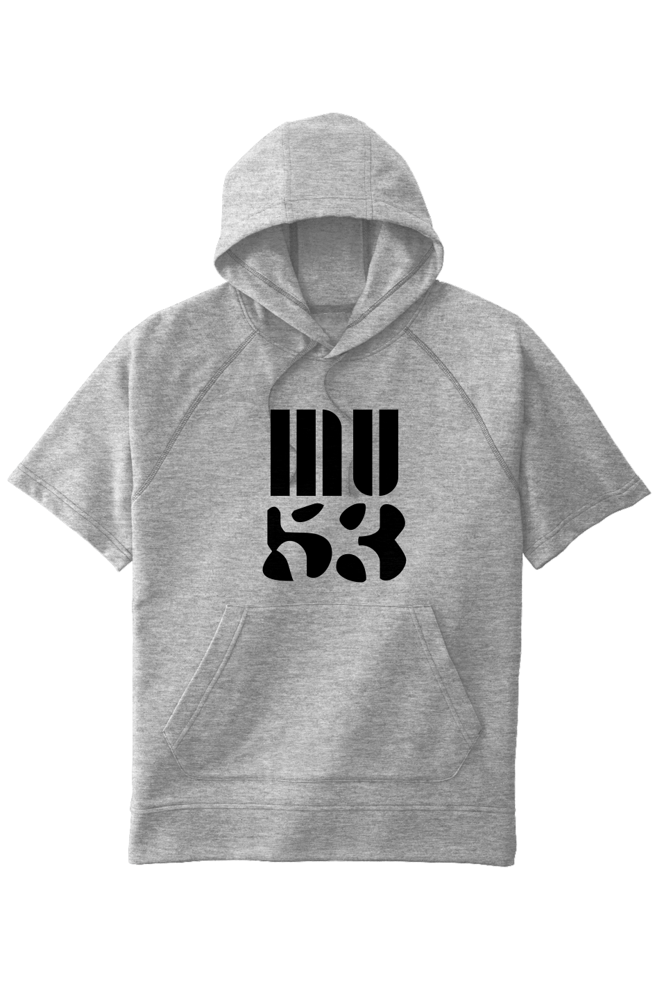 MU53 Onyx Tri-Blend Fleece  S/S Hooded Pullover