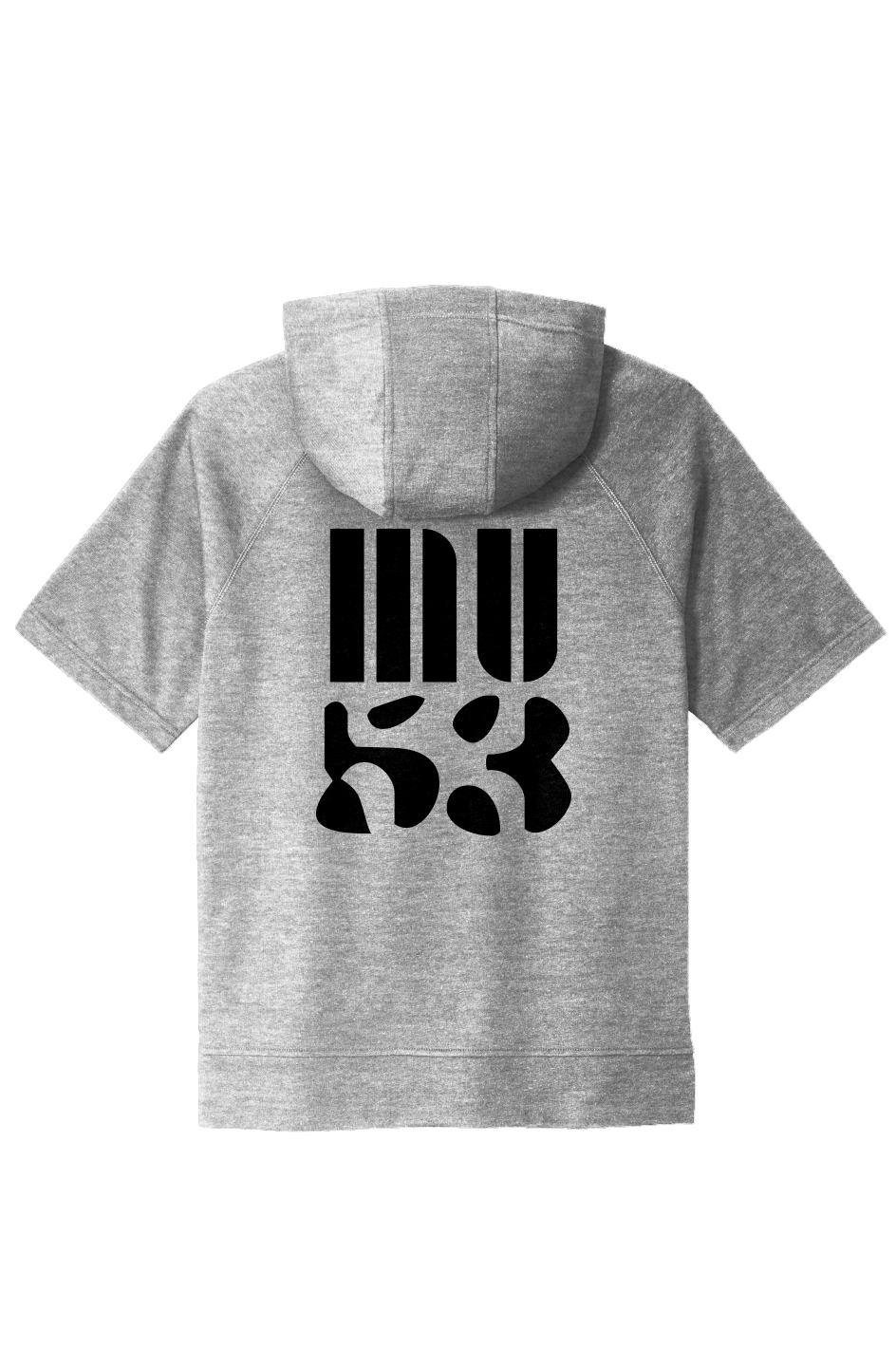 MU53 Onyx Tri-Blend Fleece  S/S Hooded Pullover