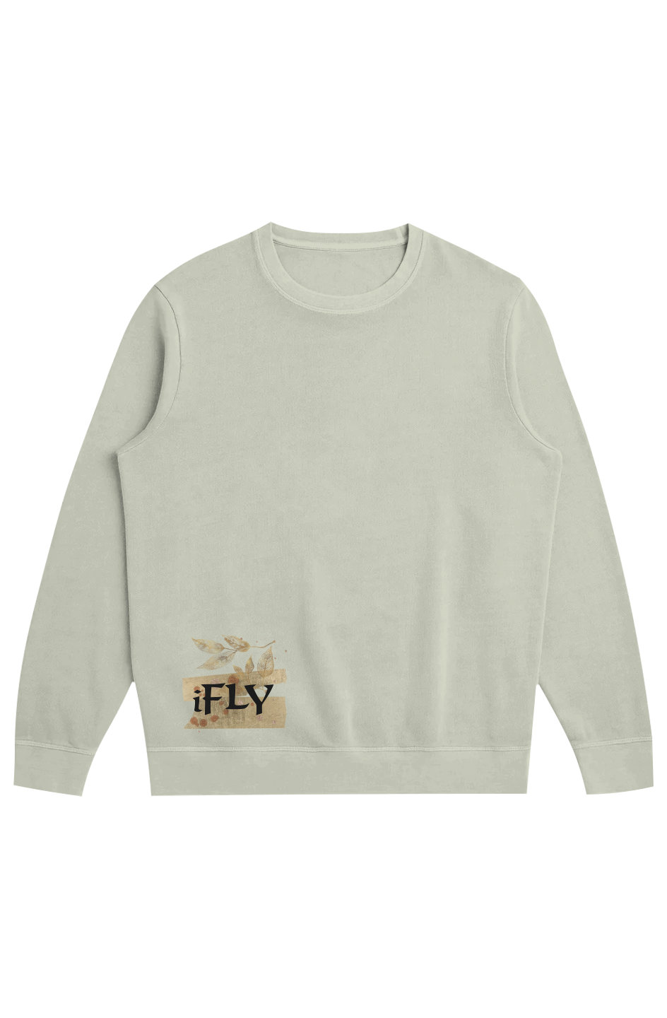 iFly (embroidery) Midweight Organic French Terry Crew