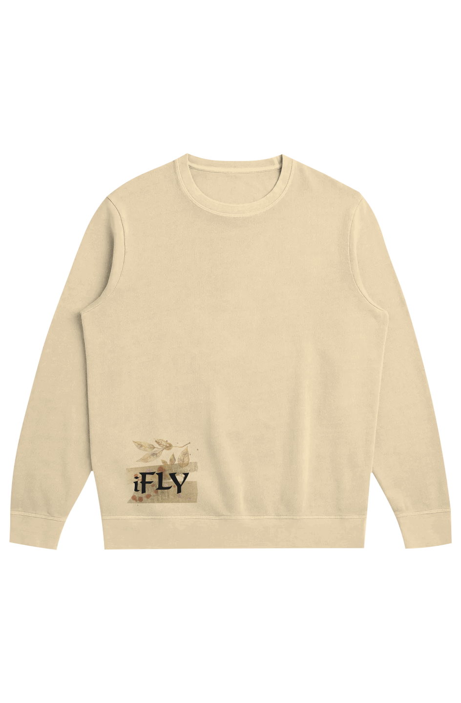 iFly (embroidery) Midweight Organic French Terry Crew