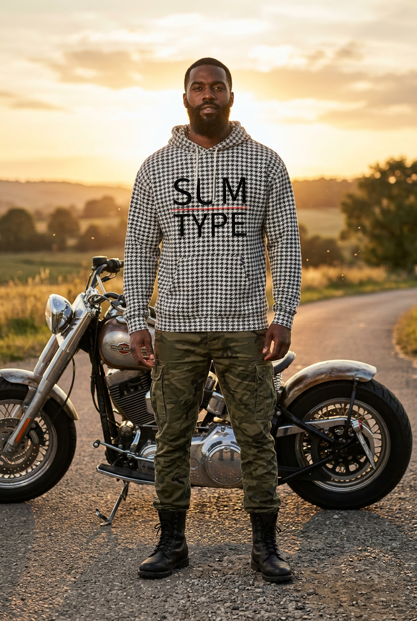 Sum Type Houndstooth Hoodie