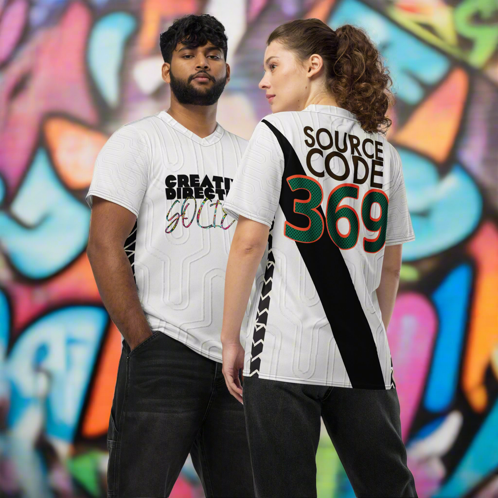 Creative Directing Society Recycled unisex sports jersey