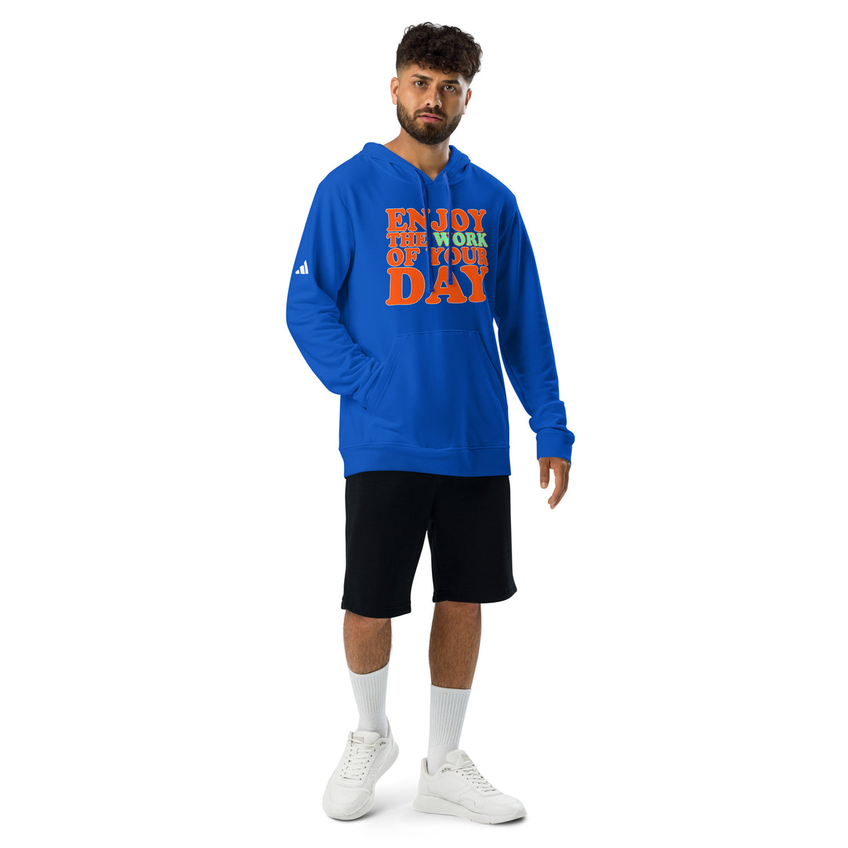 Enjoy the work of your day adidas fleece hoodie