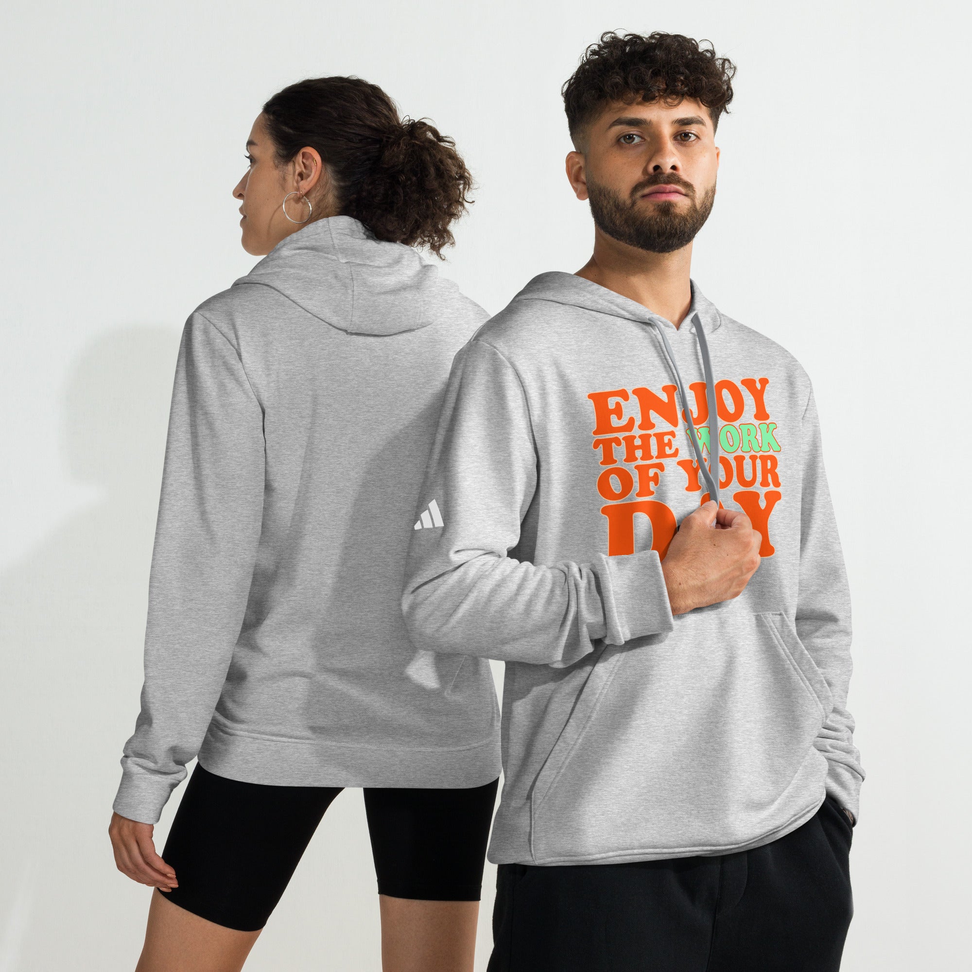 Enjoy the work of your day adidas fleece hoodie