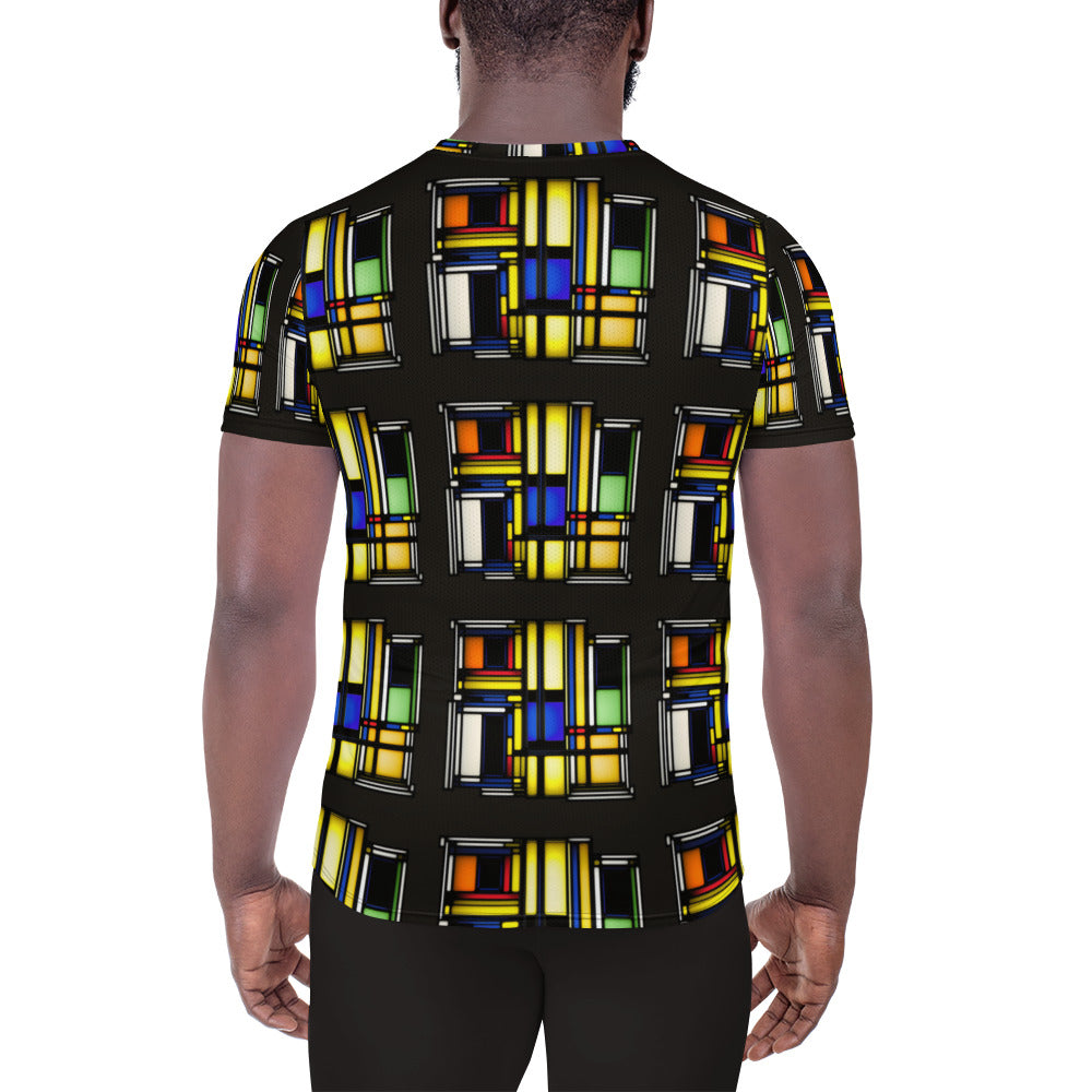 Game On #3 All-Over Print Men's Athletic T-shirt