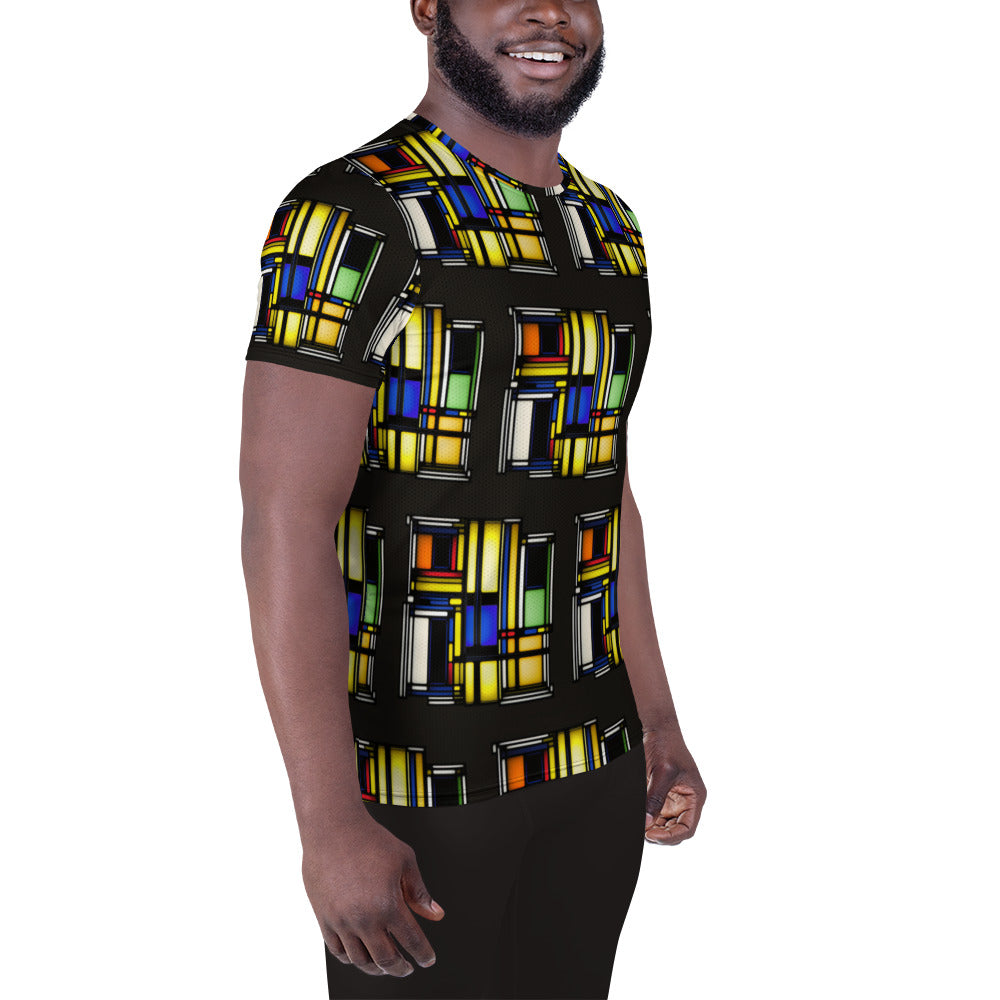 Game On #3 All-Over Print Men's Athletic T-shirt