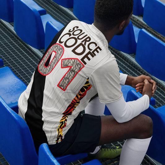 Logos Source Code Recycled unisex sports jersey