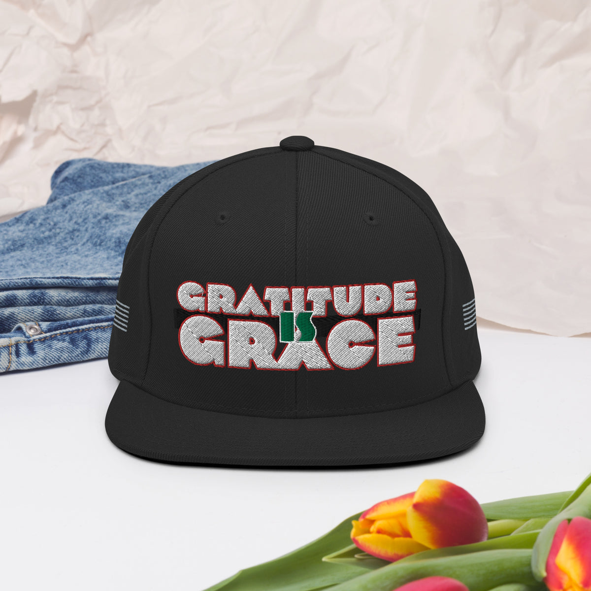 Gratitude is Grace RGB Snapback Hat
