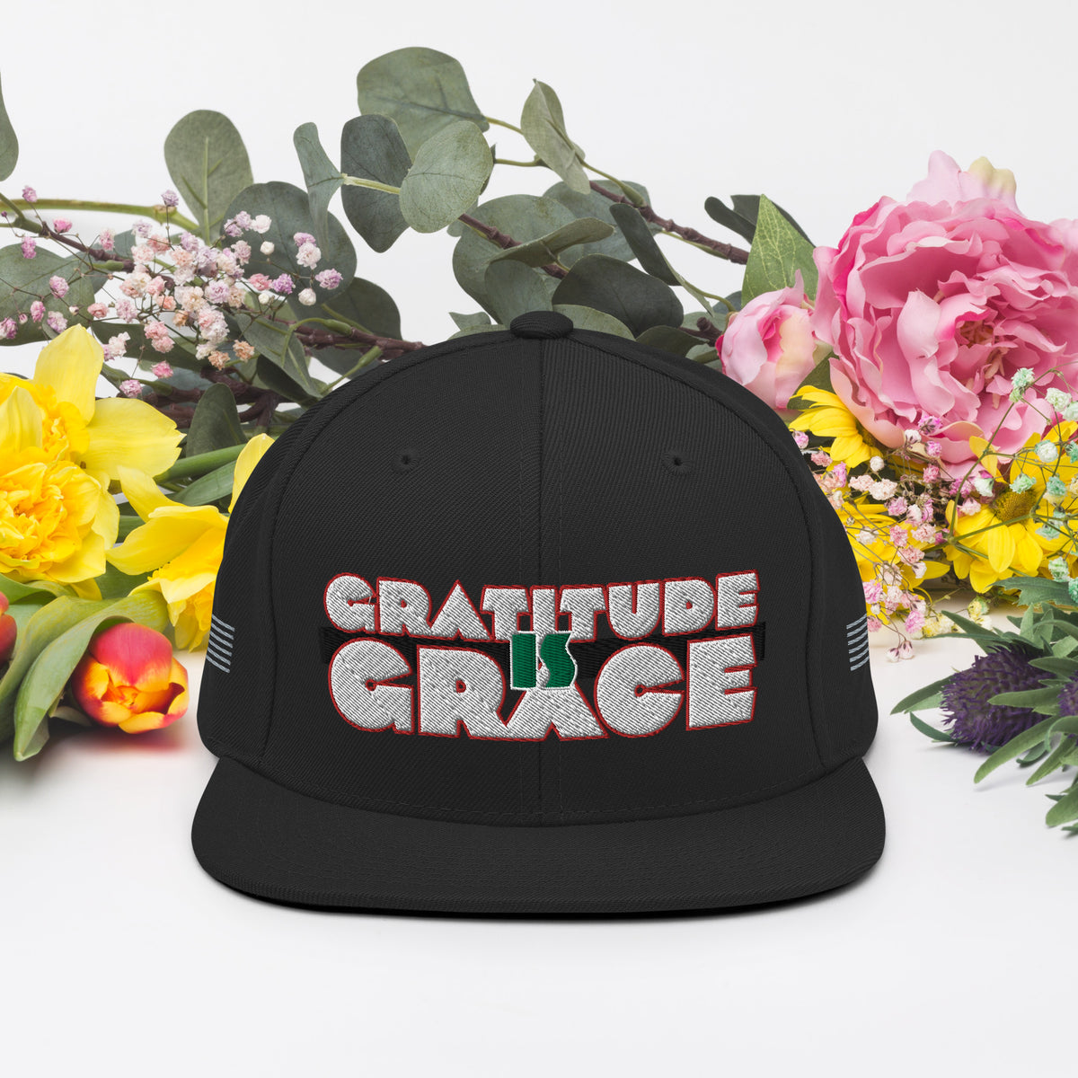 Gratitude is Grace RGB Snapback Hat
