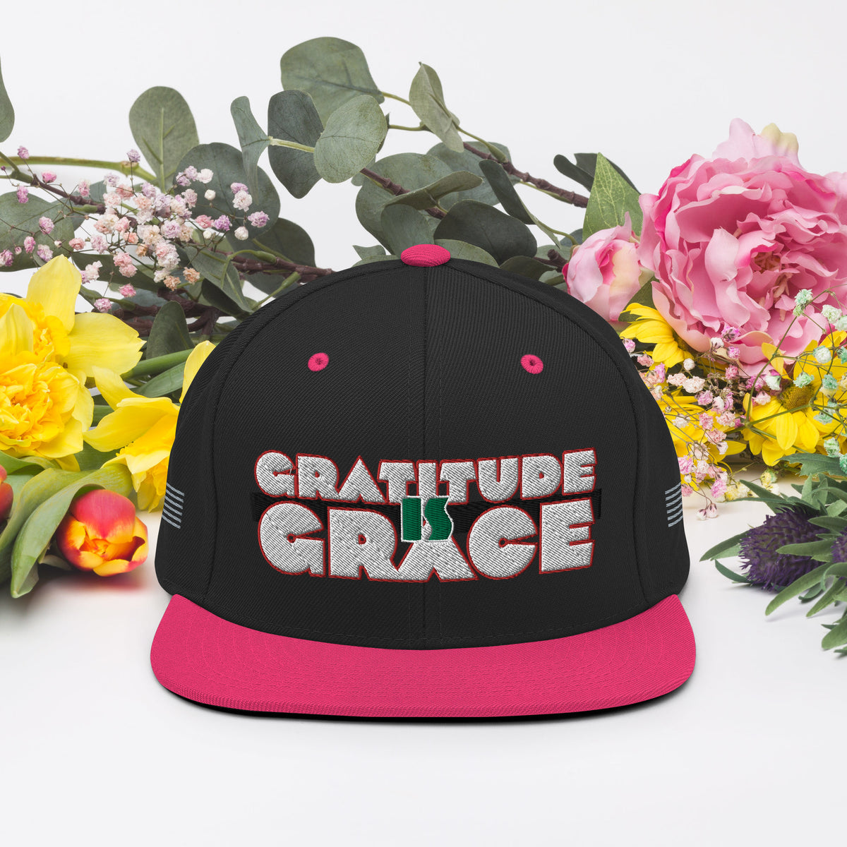 Gratitude is Grace RGB Snapback Hat