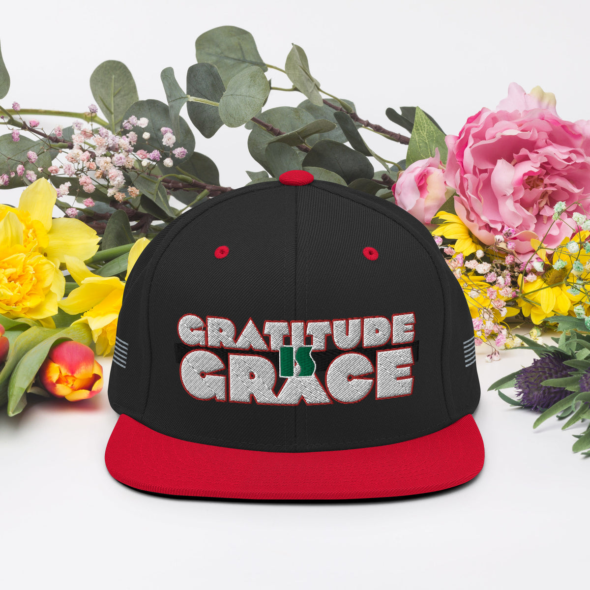 Gratitude is Grace RGB Snapback Hat