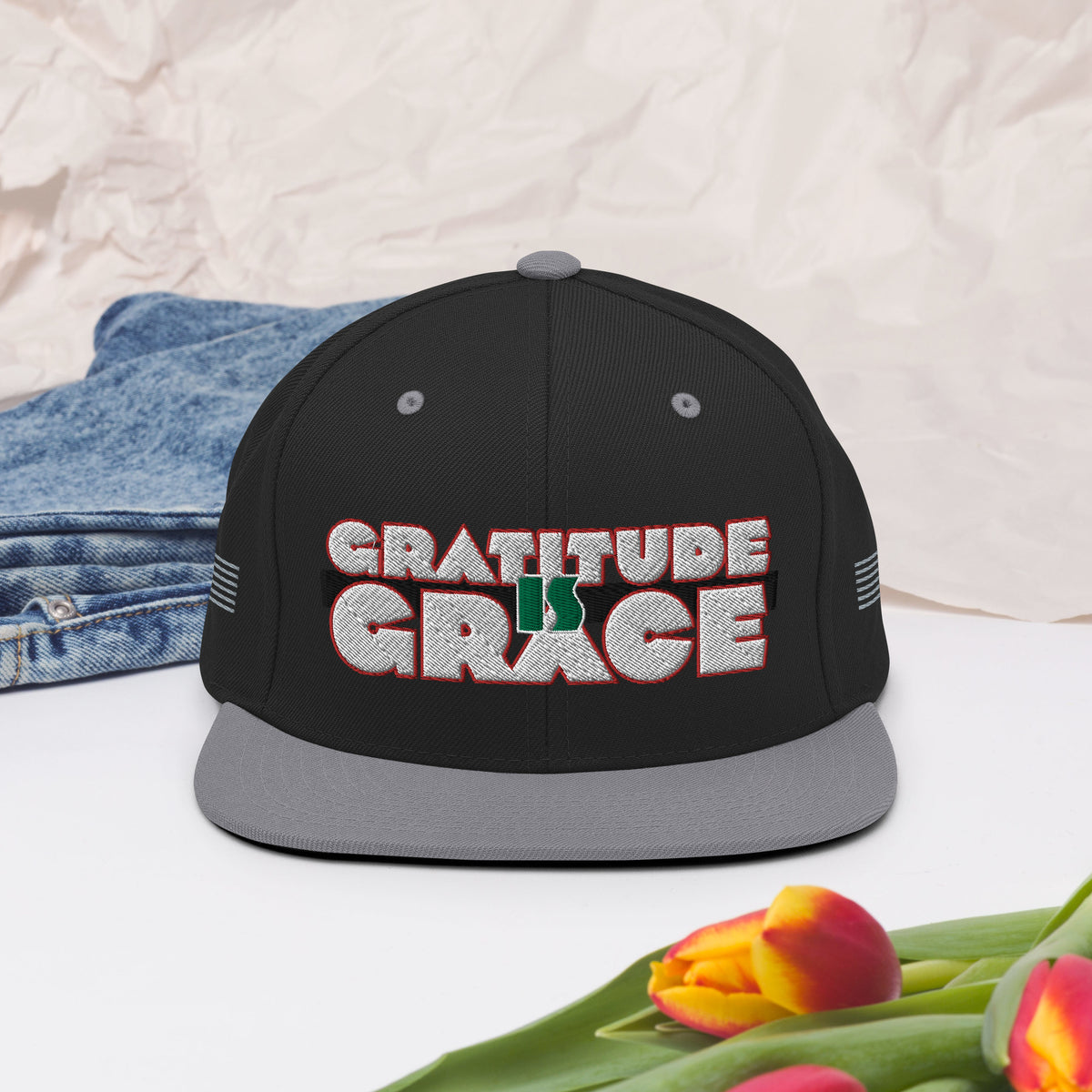 Gratitude is Grace RGB Snapback Hat