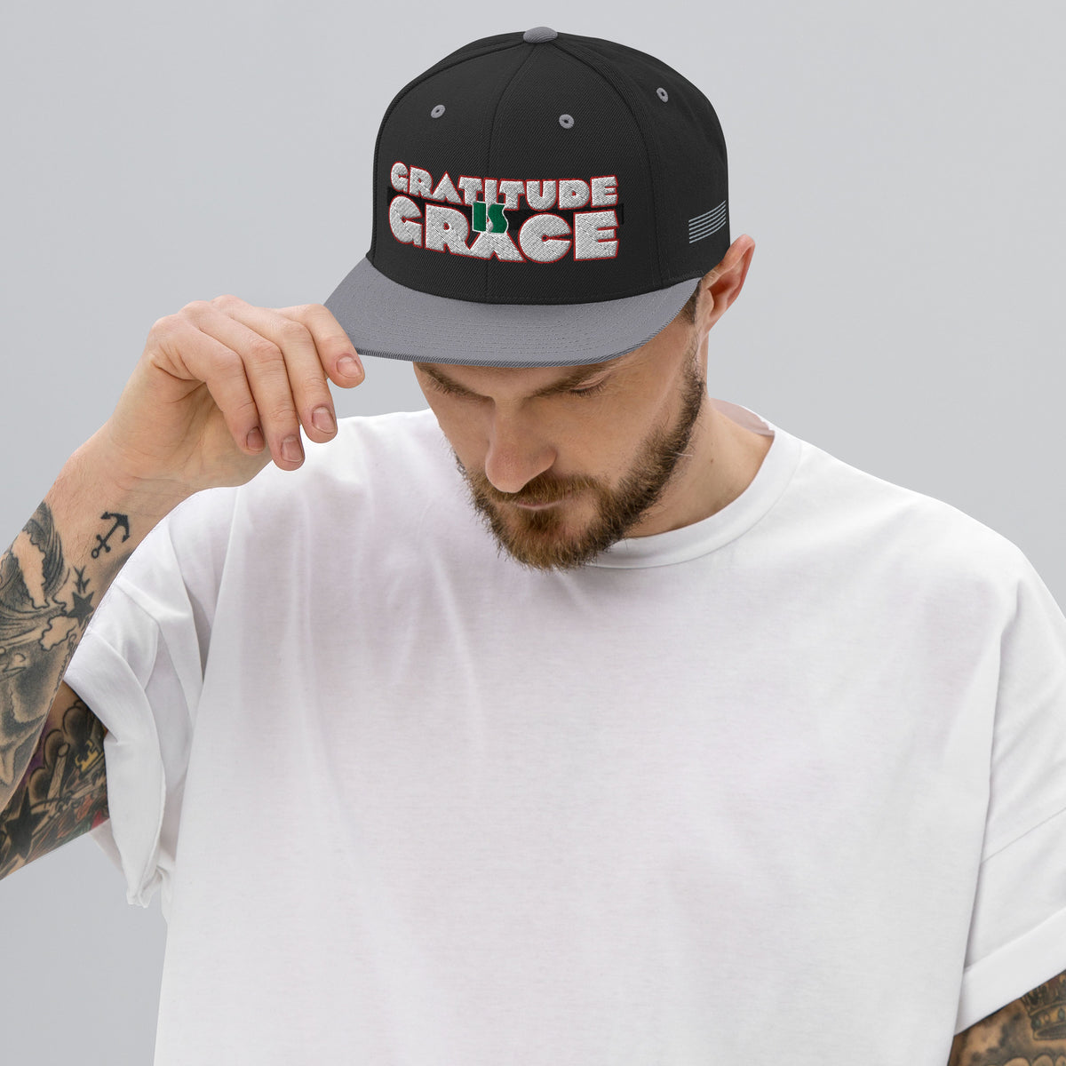 Gratitude is Grace RGB Snapback Hat