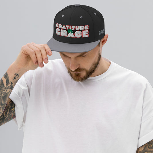 Gratitude is Grace RGB Snapback Hat