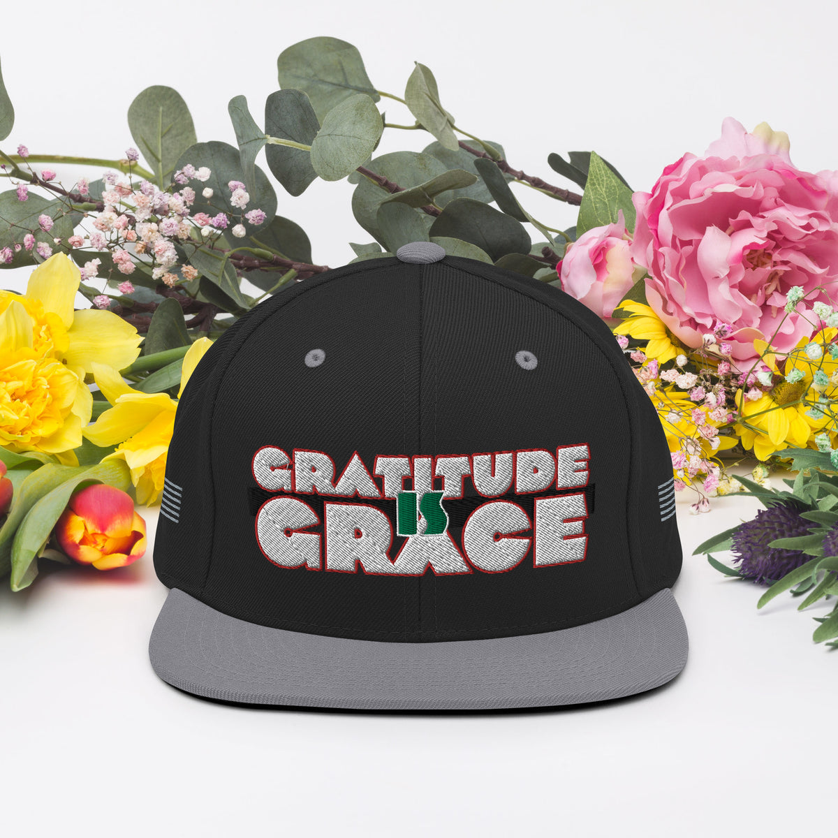 Gratitude is Grace RGB Snapback Hat