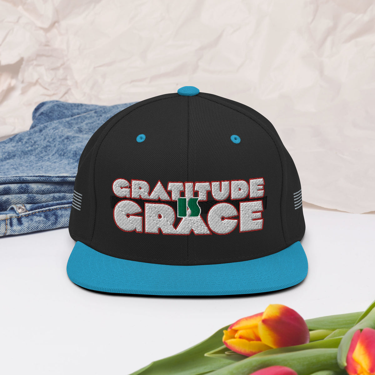 Gratitude is Grace RGB Snapback Hat