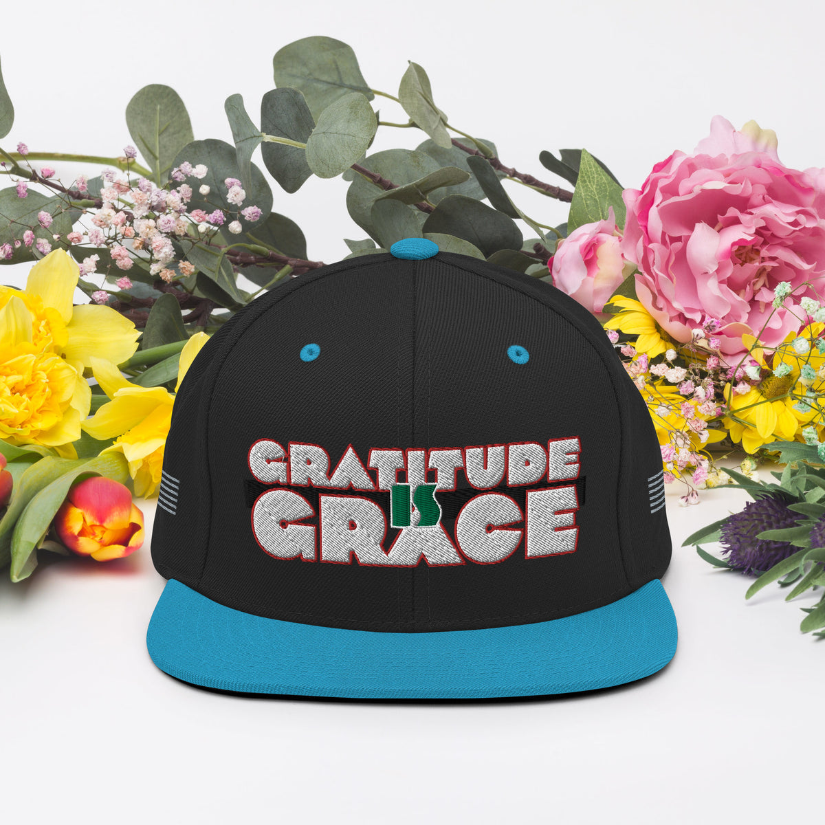 Gratitude is Grace RGB Snapback Hat
