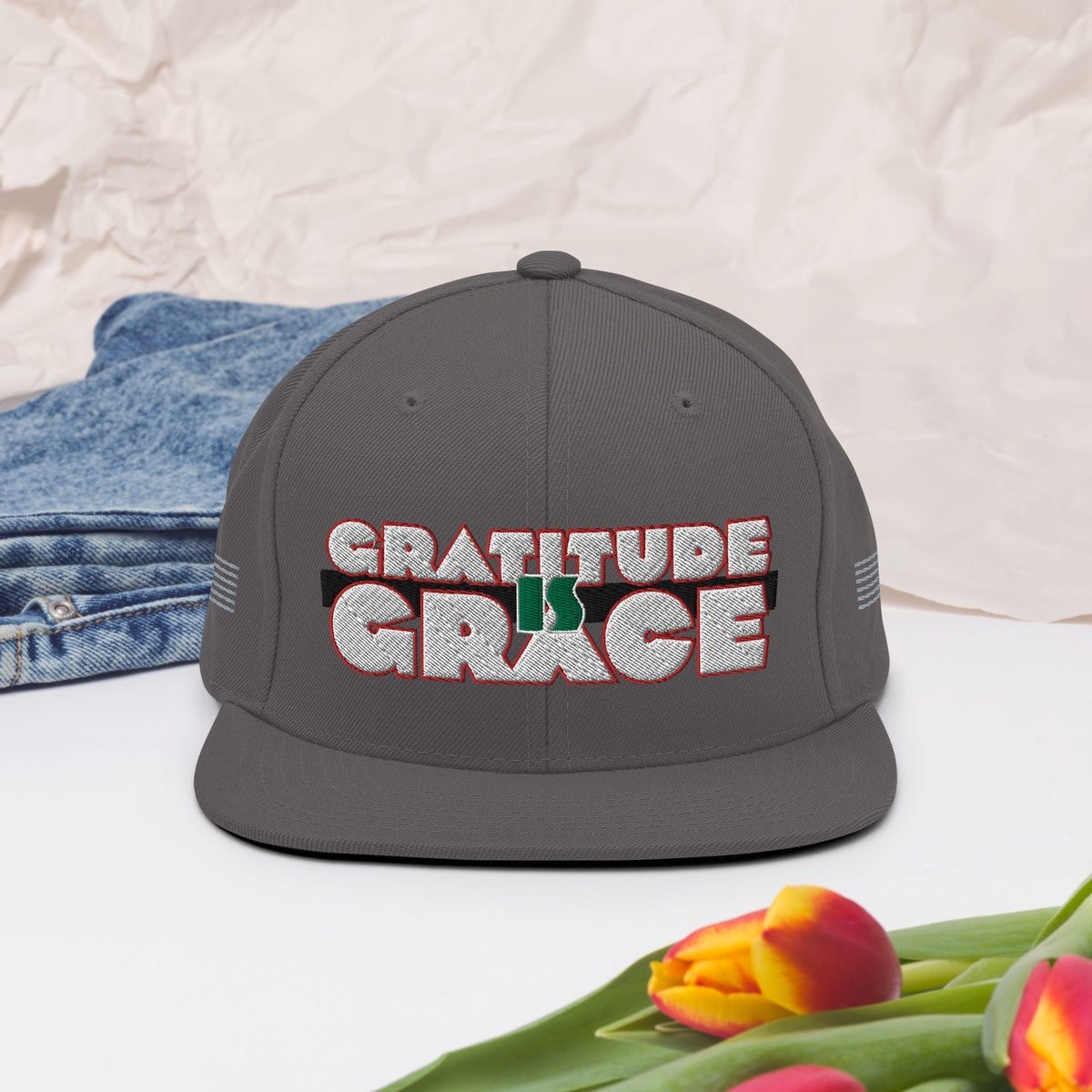 Gratitude is Grace RGB Snapback Hat