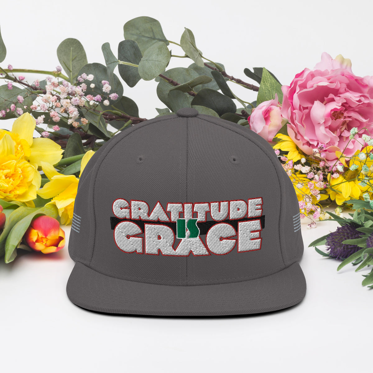Gratitude is Grace RGB Snapback Hat