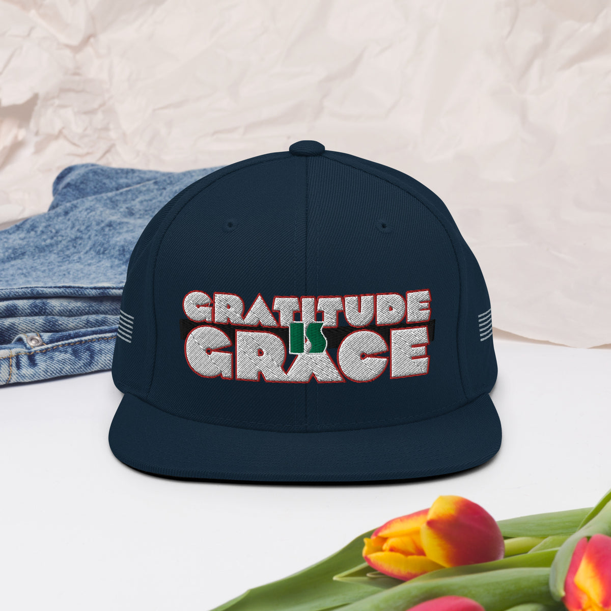 Gratitude is Grace RGB Snapback Hat