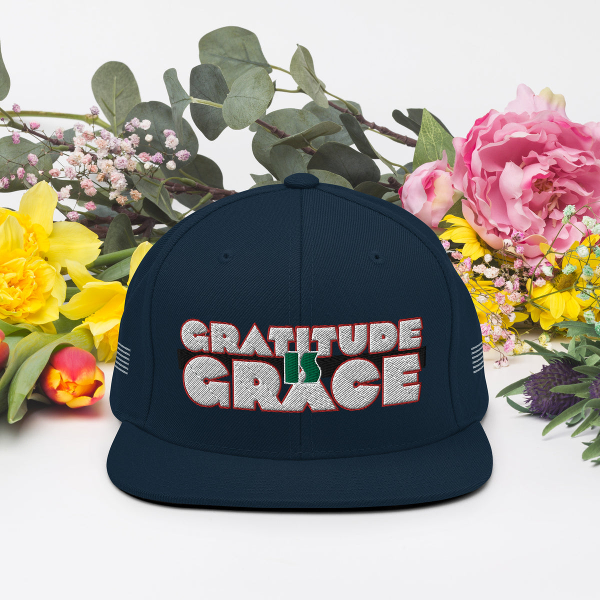 Gratitude is Grace RGB Snapback Hat