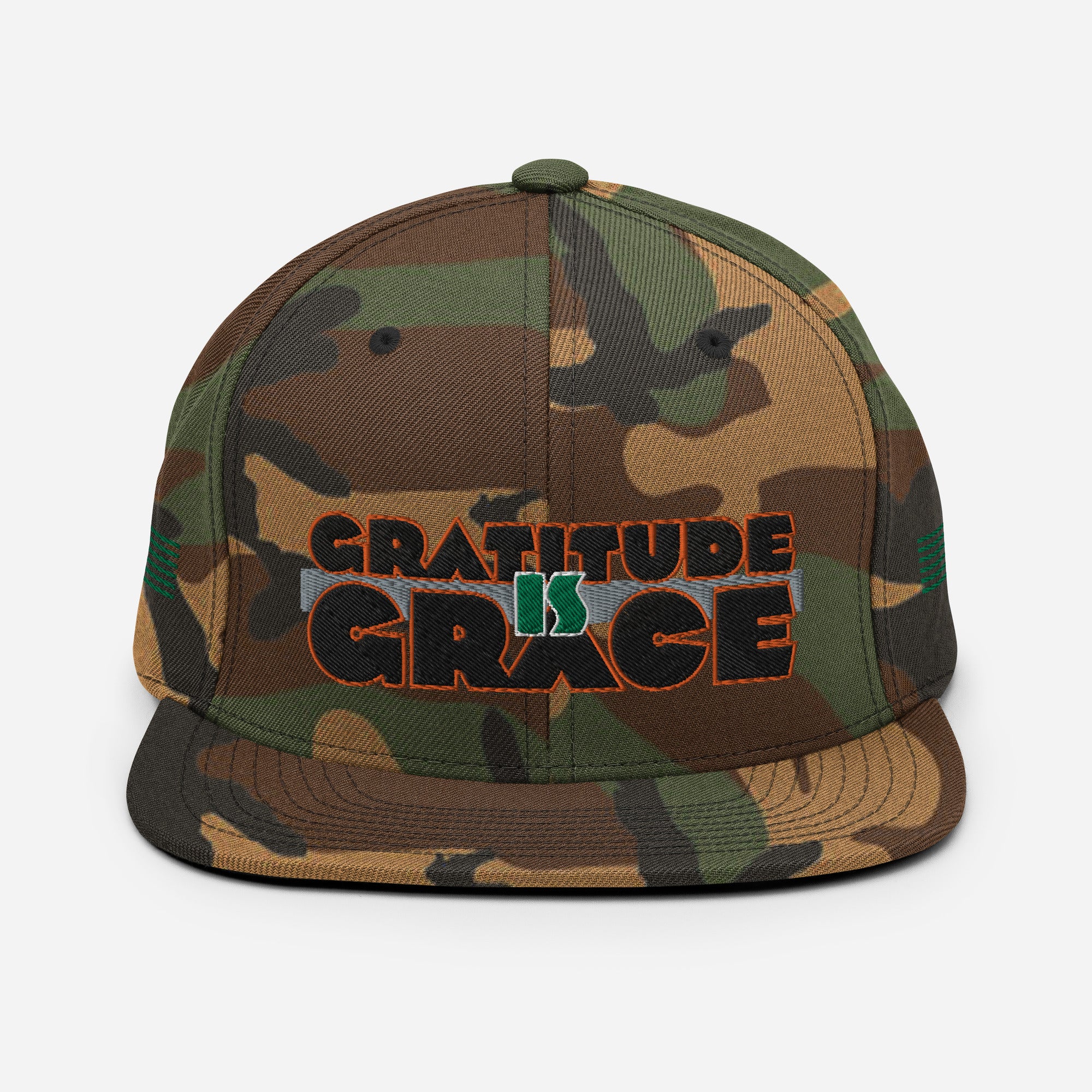 Gratitude is Grace Snapback Hat