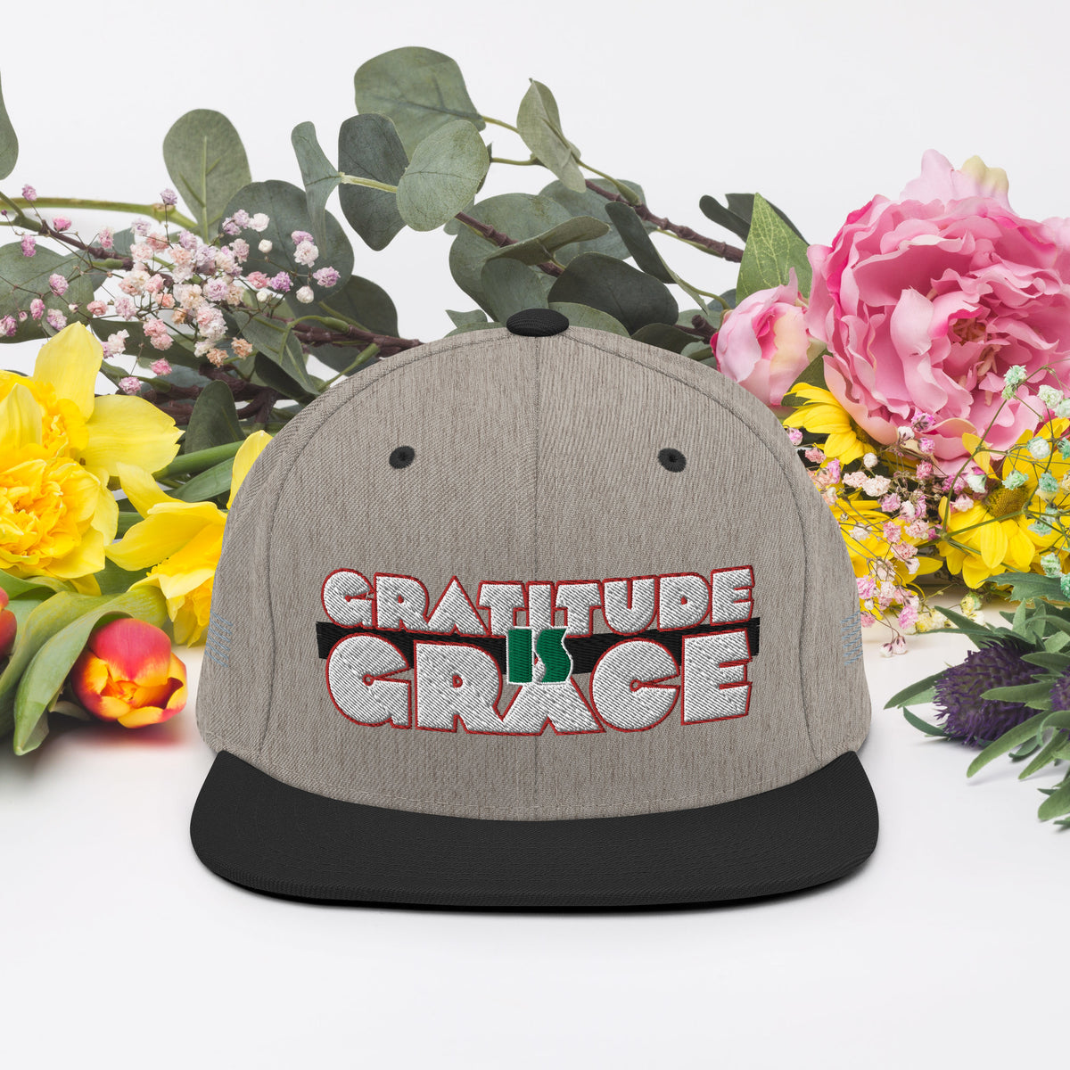 Gratitude is Grace RGB Snapback Hat