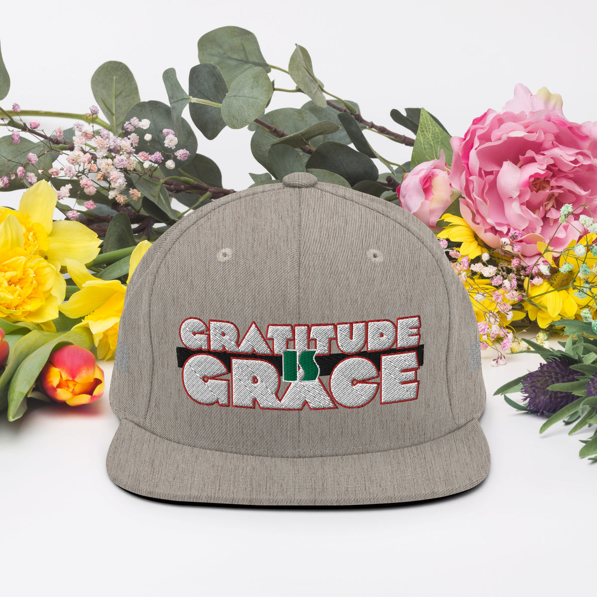 Gratitude is Grace RGB Snapback Hat