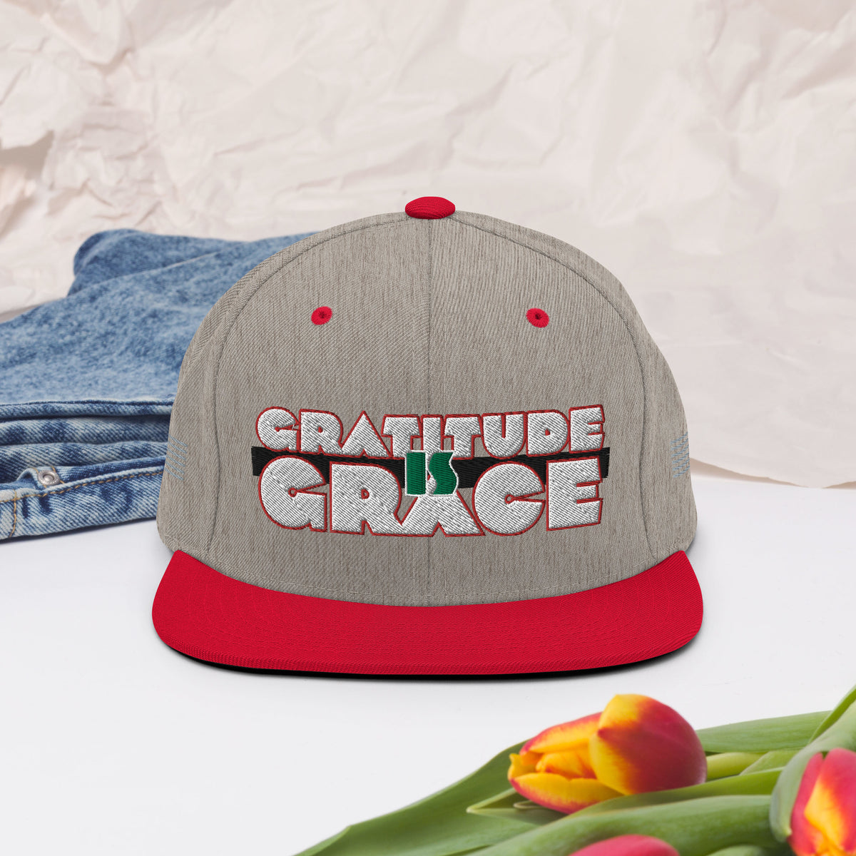 Gratitude is Grace RGB Snapback Hat