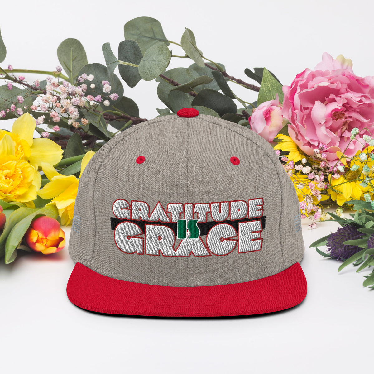 Gratitude is Grace RGB Snapback Hat