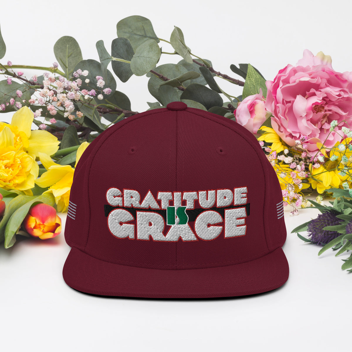 Gratitude is Grace RGB Snapback Hat